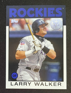 2021 Topps Baseball - Update Series - 35th Anniversary - Larry Walker - Rockies - 86B-4