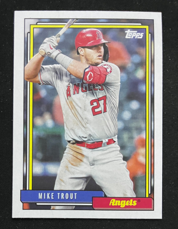 2021 Topps Baseball - Update Series - 1992 Topps Redux - Mike Trout - Angels - T92-3