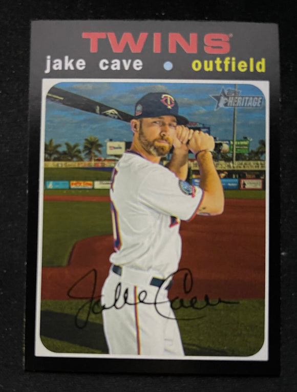 2020 Topps Heritage High Number - SP Short Print - Jake Cave - Twins - 710