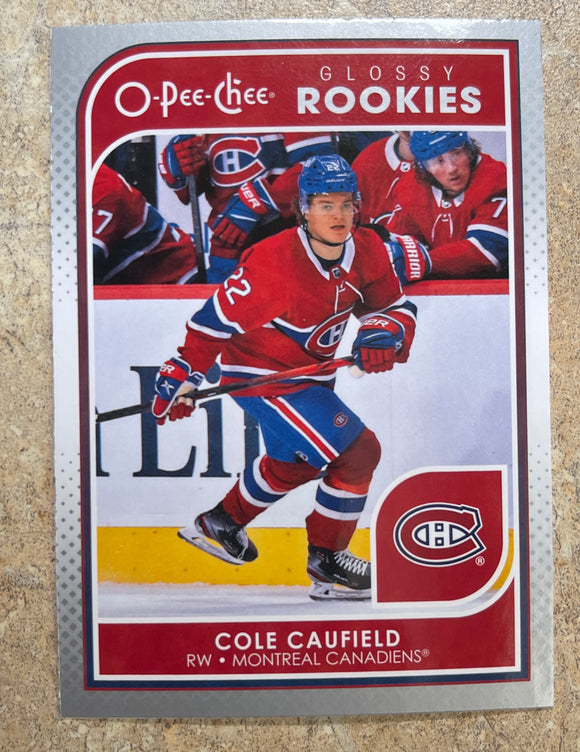 2021-22 Upper Deck Hockey - Series 1 - O-Pee-Chee Glossy Rookie - Silver - Cole Caufield - Canadiens - R-5