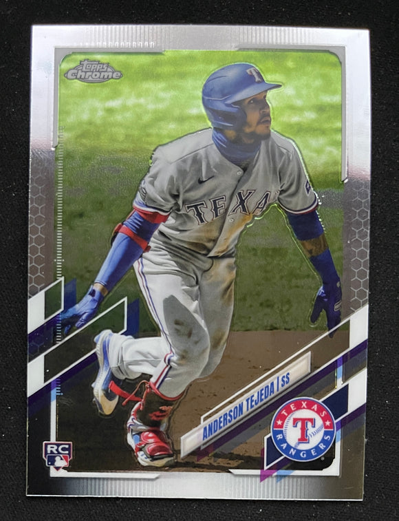 2021 Topps Chrome Baseball - Anderson Tejeda RC - Rangers - 184