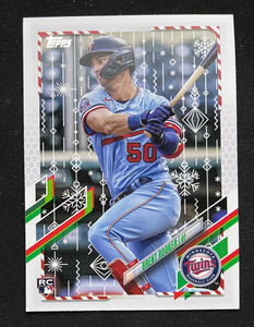 2021 Topps Holiday Baseball - Brent Rooker RC - Twins - HW158