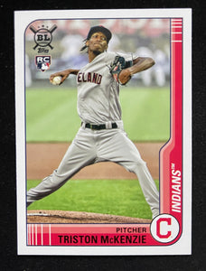 2021 Topps Big League - Base - Tristan McKenzie RC - Indians - 155