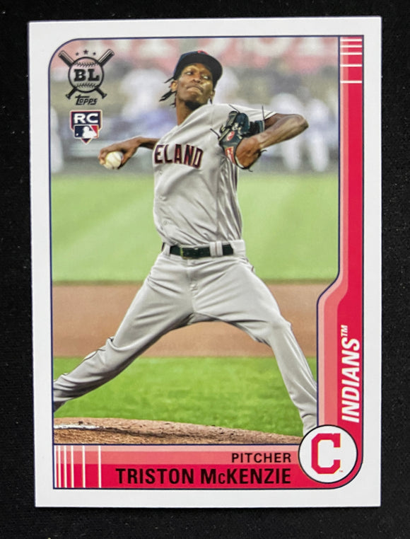 2021 Topps Big League - Base - Tristan McKenzie RC - Indians - 155