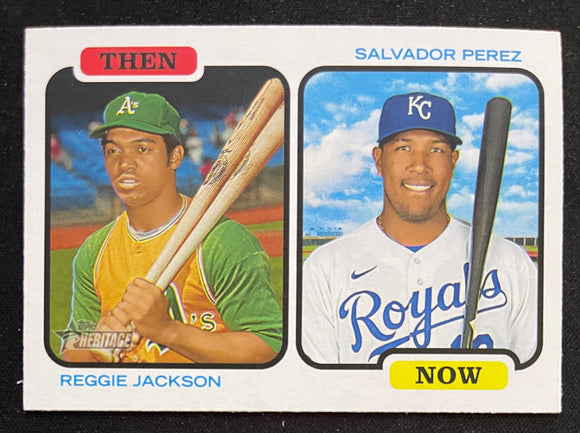 2022 Topps Heritage Baseball - Then and Now - Jackson Perez - TAN-JP