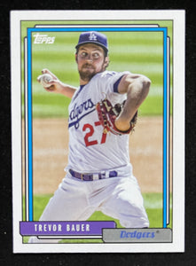 2021 Topps Baseball - Update Series - 1992 Redux - Trevor Bauer - Dodgers - T92-23