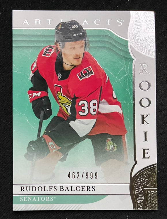 2019-20 Upper Deck Artifacts - Rookies #-999 - Rudolfs Balcers RC - Senators - 162