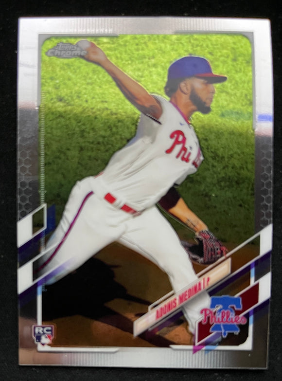 2021 Topps Chrome Baseball - Adonis Medina RC - Phillies - 120