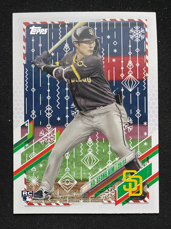 2021 Topps Holiday Baseball - Ha-Seong Kim RC - Padres - HW55