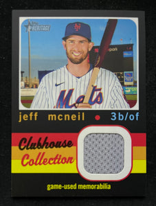 2020 Topps Heritage High Number - Clubhouse Collection - Jersey Relic - Jeff McNeil - Mets - CCR-JM