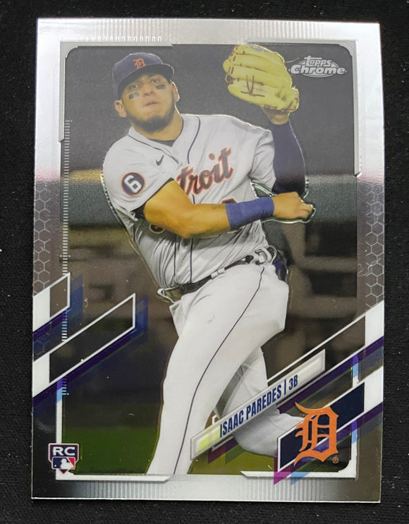 2021 Topps Chrome Baseball - Isaac Paredes RC - Tigers - 66