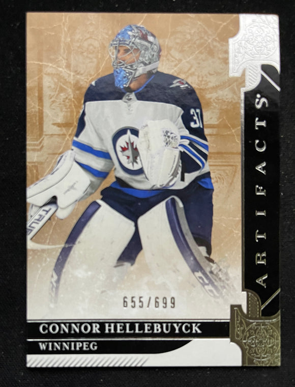 2019-20 Upper Deck Artifacts - Stars - #/699 - Connor Hellebuyck - Jets - 136