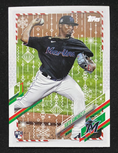 2021 Topps Holiday Baseball - Sixto Sanchez RC - Marlins - HW38