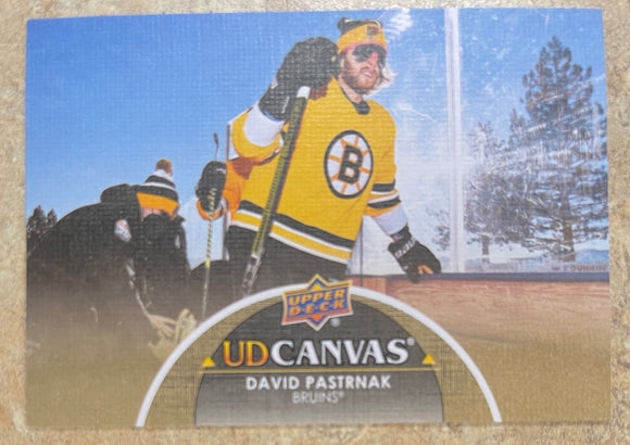 2021-22 Upper Deck Hockey - Series 1 - Canvas - David Paternak - Bruins - C8