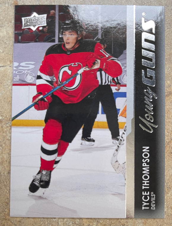 2021-22 Upper Deck Hockey - Series 1 - Young Guns RC - Tyce Thompson - Devils - 239