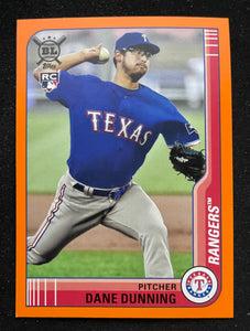 2021 Topps Big League - Orange - Dane Dunning RC - Rangers - 140