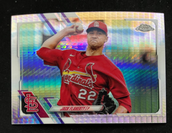 2021 Topps Chrome Baseball - Prizm Refractor - Jack Flaherty - Cardinals