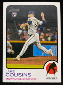 2022 Topps Heritage Baseball - Jake Cousins RC - Brewers - 116