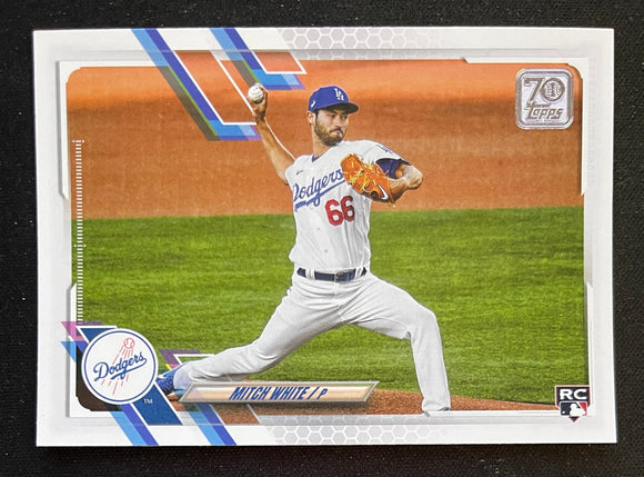 2021 Topps Baseball - Series One - Mitch White RC - Dodgers - 270