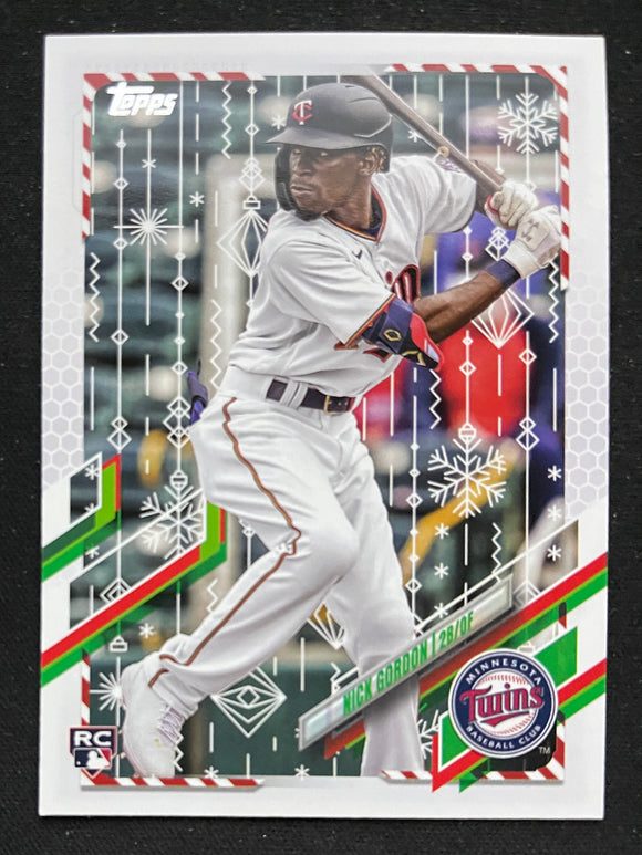 2021 Topps Holiday Baseball - Nick Gordon RC - Twins - HW201