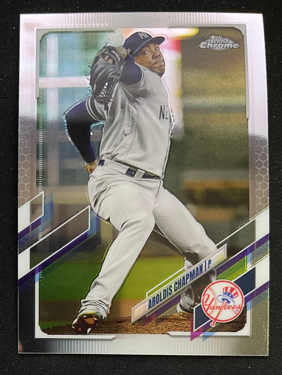 2021 Topps Chrome Baseball - Aroldis Chapman - Yankees - 96