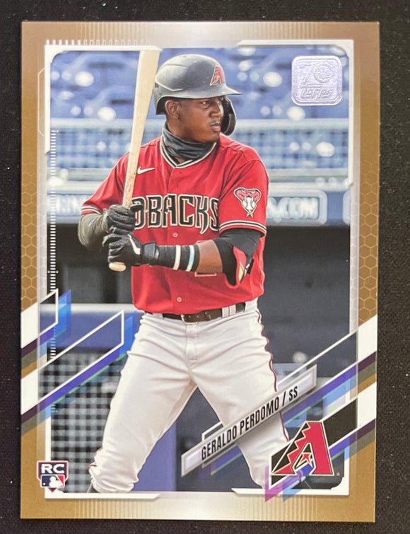 2021 Topps Baseball - Update Series - Gold #/2021 - Geraldo Perdomo RC - Diamondbacks - US268