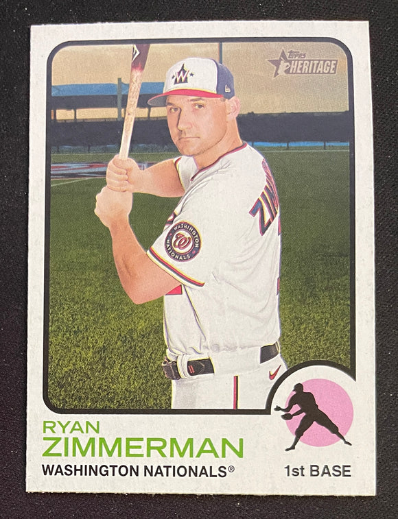 2022 Topps Heritage Baseball - Base - Ryan Zimmerman - Nationals - 199