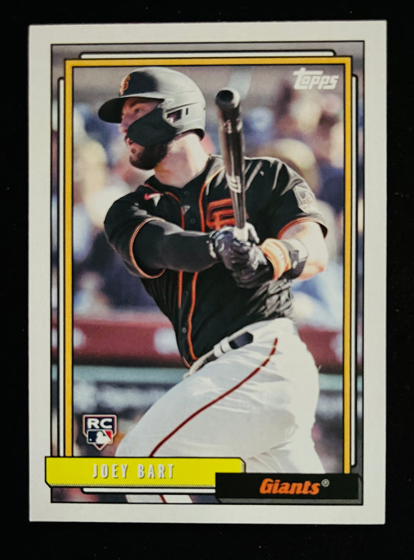 2021 Topps Baseball - Update Series - 1992 Redux - Joey Bart RC - Giants - T92-41