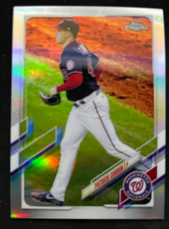 2021 Topps Chrome Baseball - Refractor - Patrick Corbin - Nationals - 32