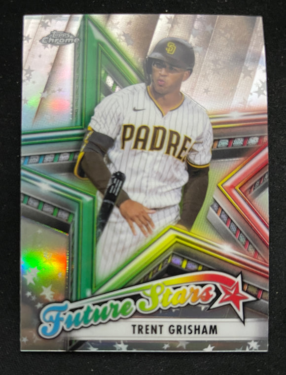 2021 Topps Chrome Baseball - Future Stars - Refractor - Trent Grisham - Padres - FS-4