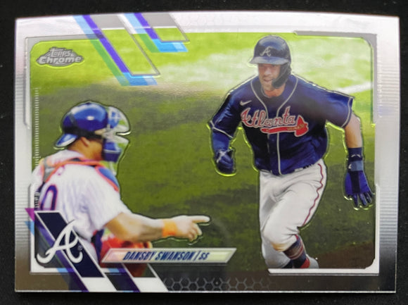 2021 Topps Chrome Baseball - Dansby Swanson - Braves - 7