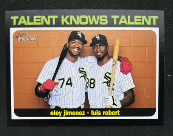 2022 Topps Heritage High Number - Talent Knows Talent - Jiminez Robert - White Sox - CC8