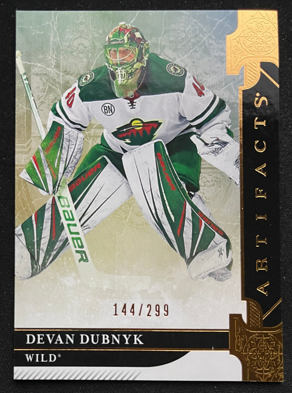 2019-20 Upper Deck Artifacts - Copper #/299 - Devan Dubnyk - Wild - 91