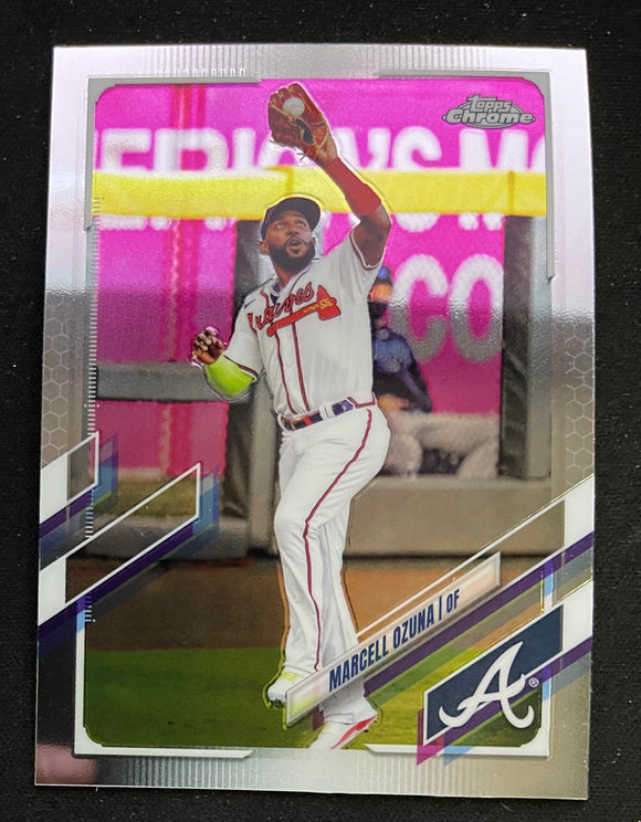 2021 Topps Chrome Baseball - Marcell Ozuna - Braves - 202