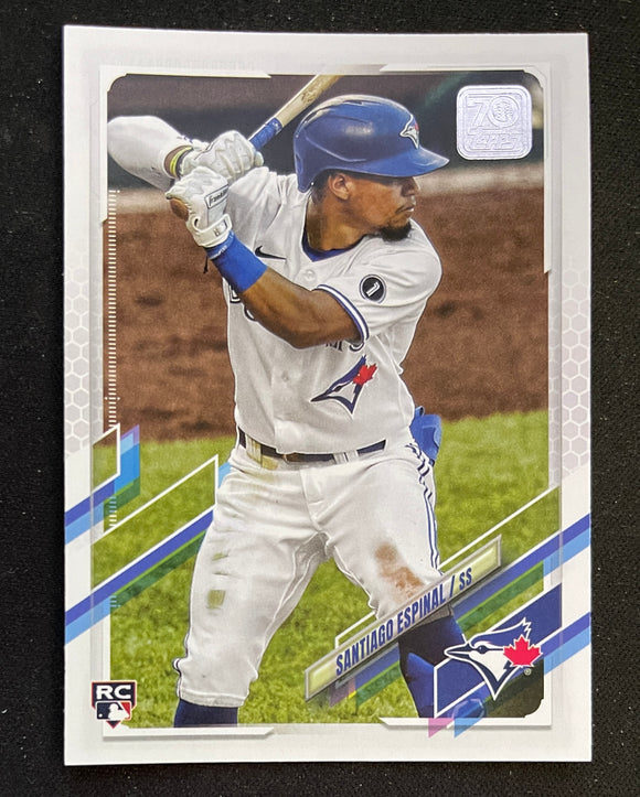 2021 Topps Baseball - Series One - Santiago Espinal RC - Blue Jays - 243