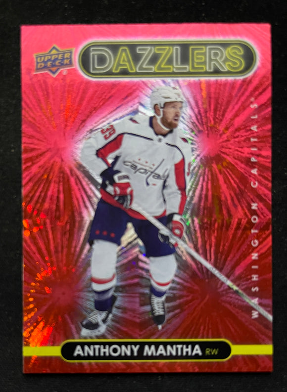 2021-22 Upper Deck Hockey - Series 1 - Dazzlers - Red - Anthony Mantha - Capitals - DZ-48