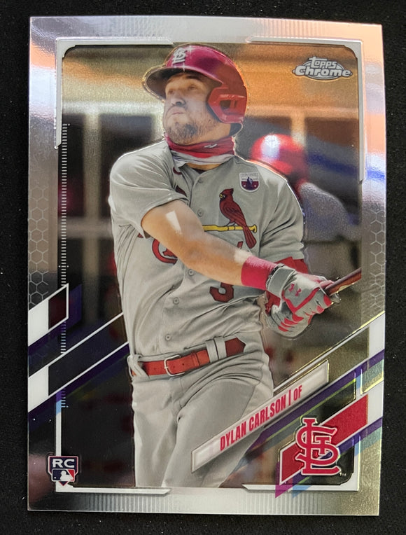 2021 Topps Chrome Baseball - Dylan Carlson RC - Cardinals - 140