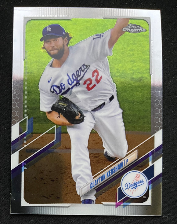 2021 Topps Chrome Baseball - Clayton Kershaw - Dodgers - 147