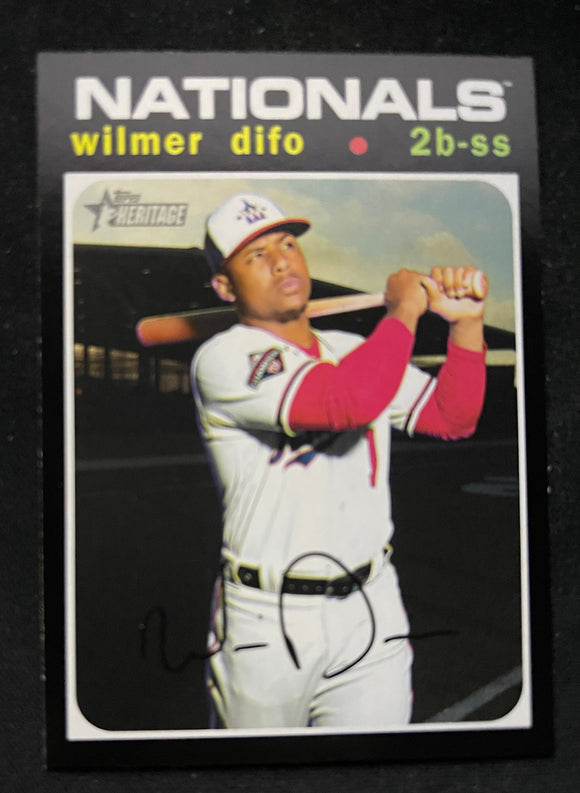 2020 Topps Heritage High Number - SP Short Print - Wilmer Difo - Nationals - 720