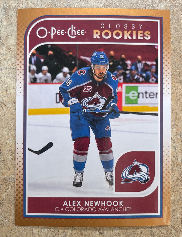 2021-22 Upper Deck Hockey - Series 1 - O-Pee-Chee Glossy Rookie - Bronze - Alex Newhook - Avalanche - R-10