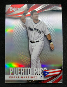 2021 Topps Chrome Baseball - Refractor - Beisbol - Puerto Rico - Edgar Martinez - Mariners - B-8