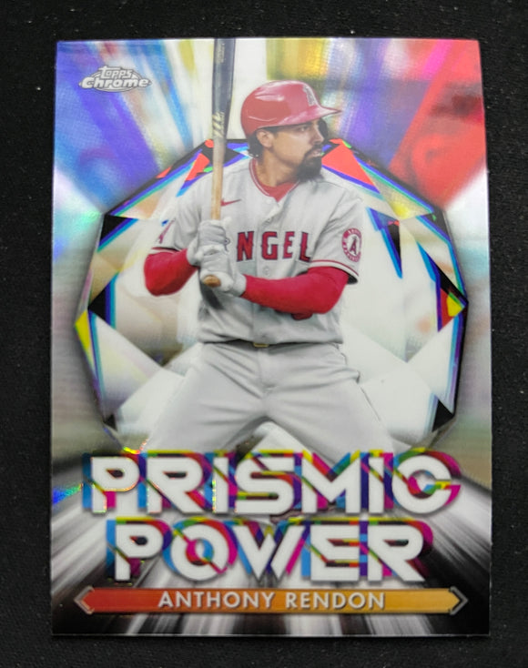 2021 Topps Chrome Baseball - Prismic Power - Refractor - Anthony Rendon - Angels - PP-15