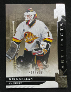 2019-20 Upper Deck Artifacts - Legends - #/599 - Kirk McLean - Canucks -153