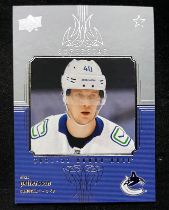 2021-22 Upper Deck Hockey - Series 1 - Honor Roll - Elias Pettersson - Canucks - HR-7