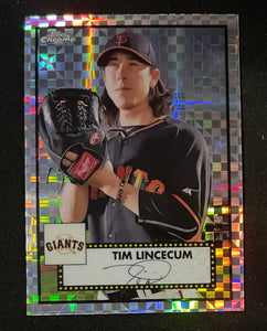 2021 Topps Chrome Baseball Platinum Anniversary Edition - X-Fractor - Tim Lincecum - Giants - 536