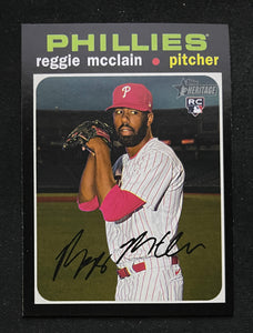 2020 Topps Heritage High Number - Reggie McLain RC - Phillies - 608