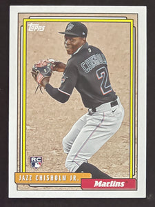 2021 Topps Baseball - Update Series - 1992 Redux - Jazz Chisholm Jr. RC - Marlins - T92-26