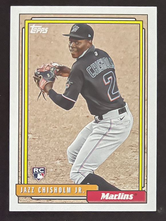 2021 Topps Baseball - Update Series - 1992 Redux - Jazz Chisholm Jr. RC - Marlins - T92-26