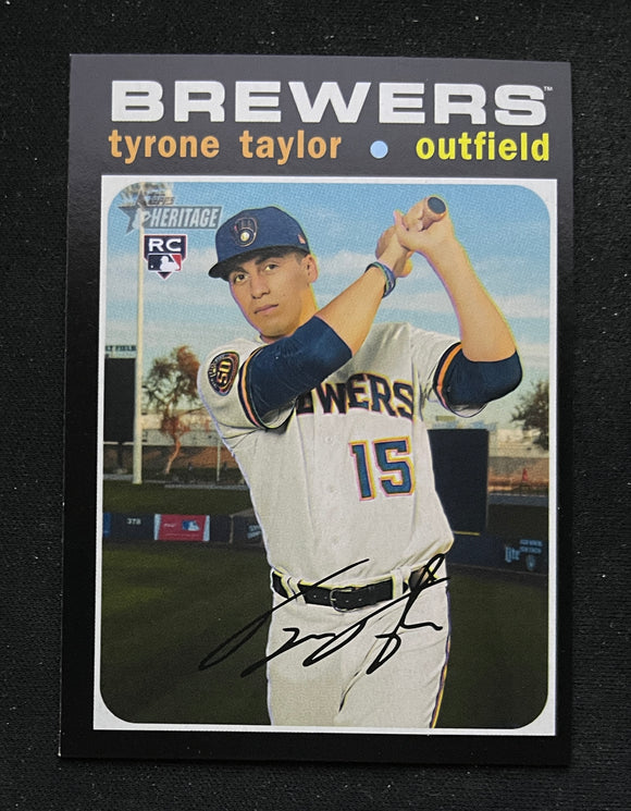 2020 Topps Heritage High Number - Tyrone Taylor RC - Brewers - 603