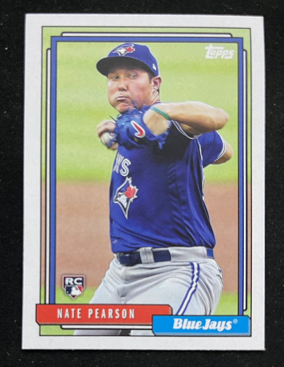 2021 Topps Baseball - Update Series - 1992 Topps Redux - Nate Pearson - Blue Jays - T92-48